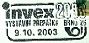 Pøíleitostné razítko Invex 2003