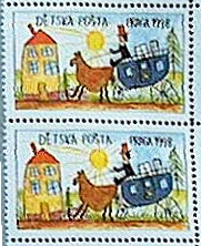 Známka dětské pošty Praga 98